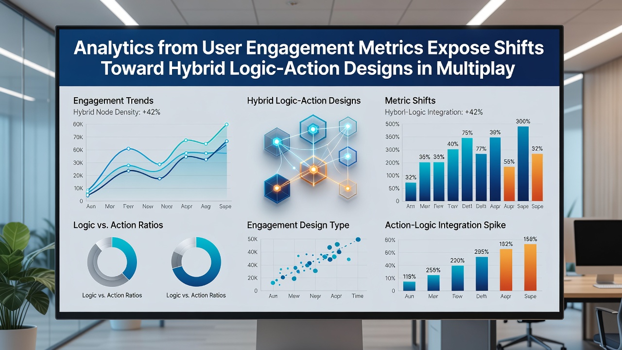 Players engaging with hybrid logic-action multiplayer on both mobile and desktop hardware
