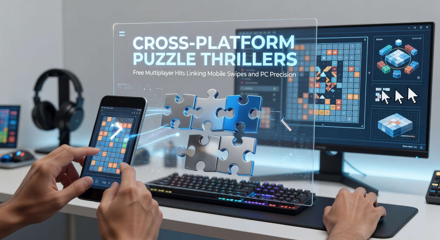 Close-up of a multiplayer puzzle thriller interface showing synchronized mobile swipe trails and PC mouse trajectories in a decoding challenge