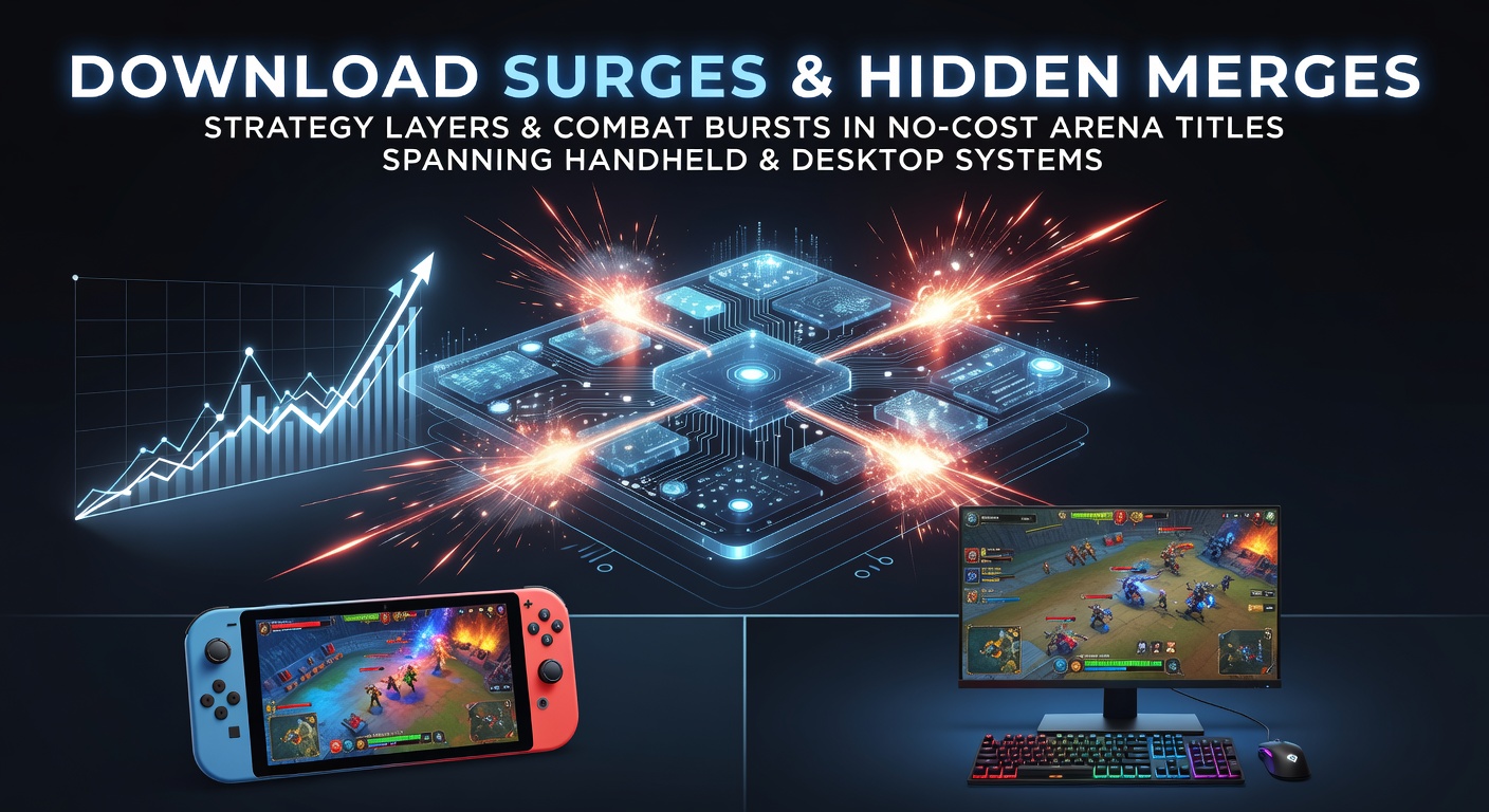 Charts displaying download surges for free arena titles across mobile and desktop devices in 2026