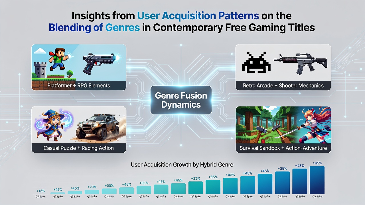 Chart illustrating download growth for hybrid genre free games in mid-2026