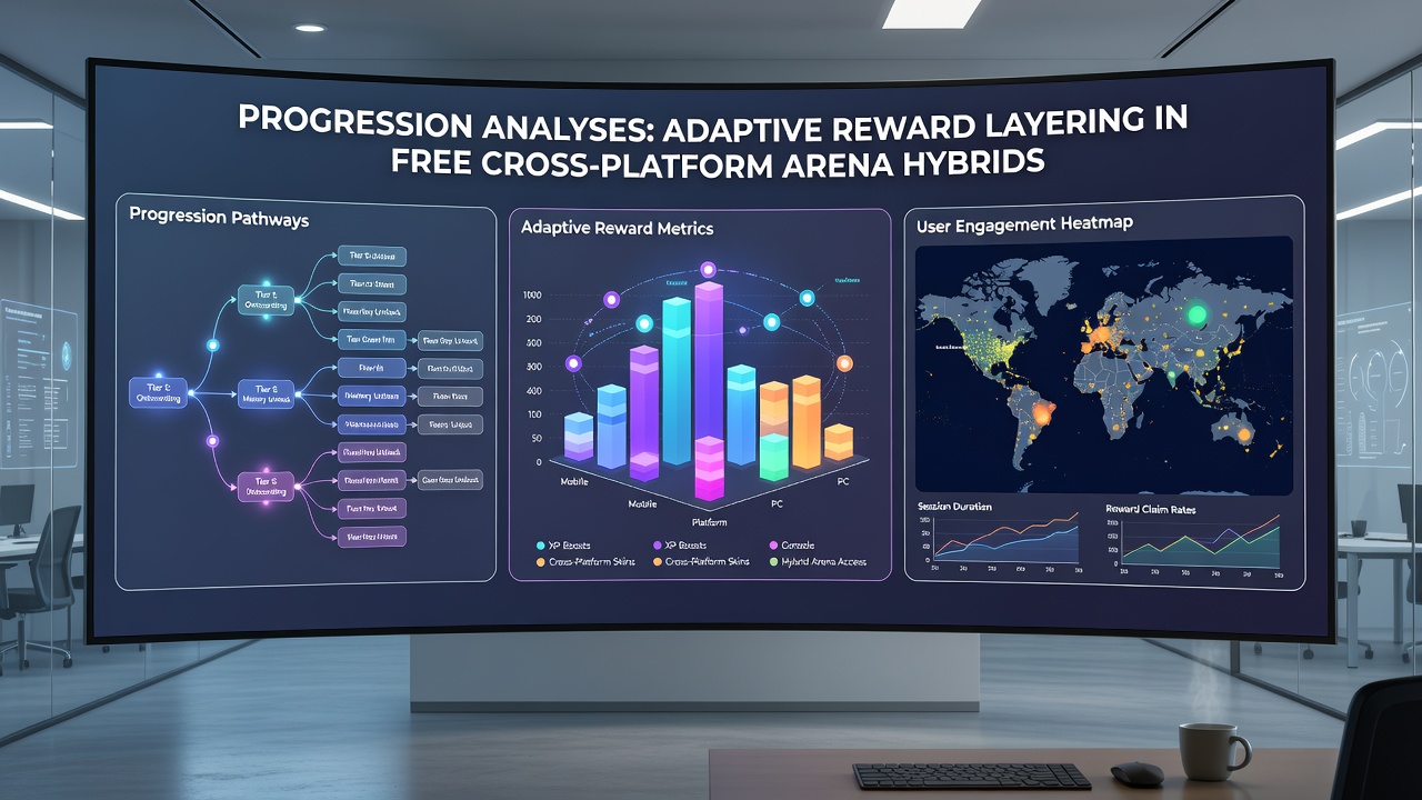 Infographic displaying reward layer adaptations in hybrid multiplayer games with statistics from August 2026 analyses